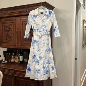 NWOT Marchesa Notte Belted Dress